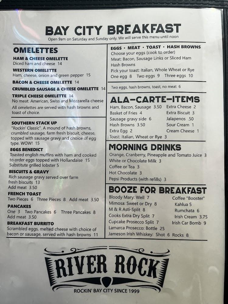 River Rock Cafe Menu image 1